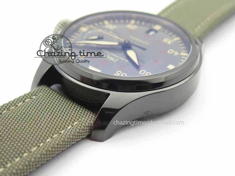 MIROTIME 0126 Big Pilot Real PR 48mm IW501902 Real Ceramic ZF 1:1 Best Edition On Green Nylon Strap A51111 V Durable 7249